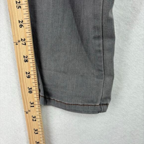 Eileen Fisher Slim Jeans Size 10 Gray Mid Rise Organic Cotton Stretch Denim - Picture 9 of 10